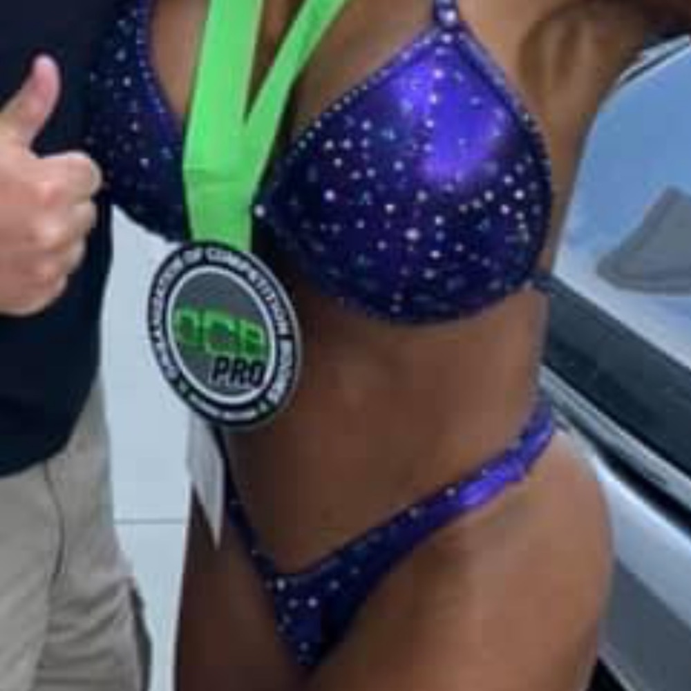 Purple Figure Competition Suit